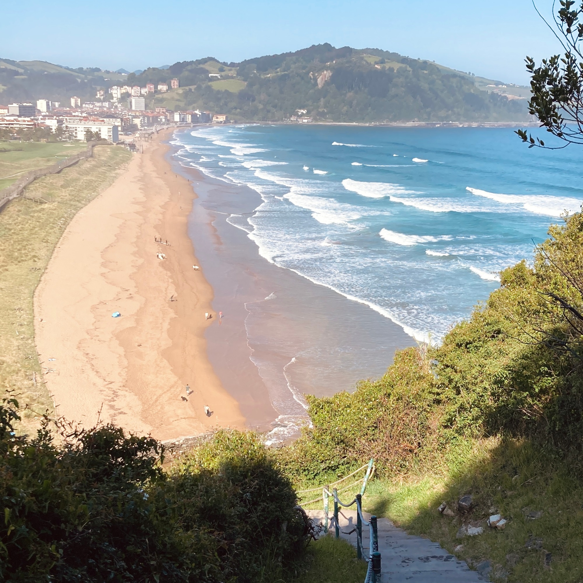 coastal town called zarautz in the spanish basque country.